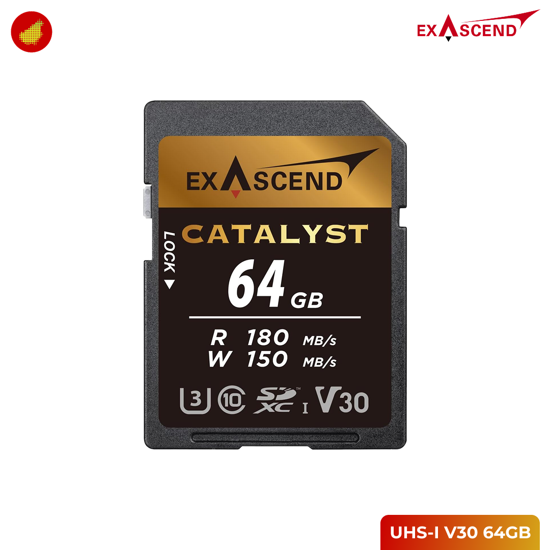 Exascend Catalyst SDXC UHS-I V30 180 MB/s - 64GB
