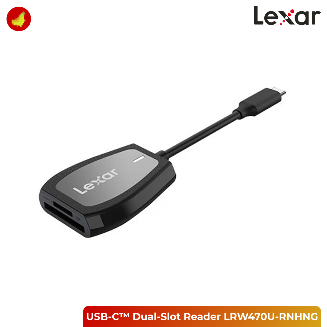 Lexar Professional USB-C™ Dual-Slot Reader - LRW470U-RNHNG