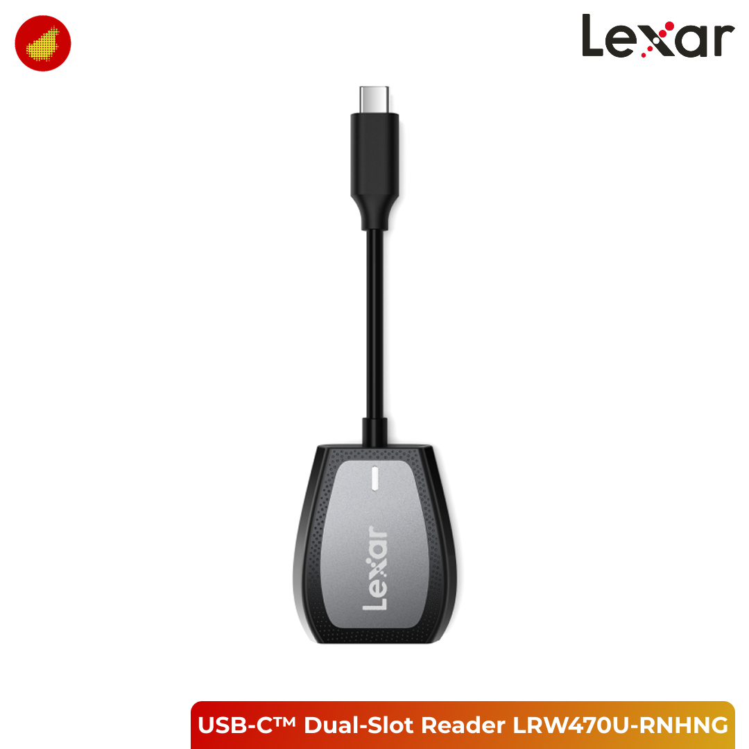 Lexar Professional USB-C™ Dual-Slot Reader - LRW470U-RNHNG