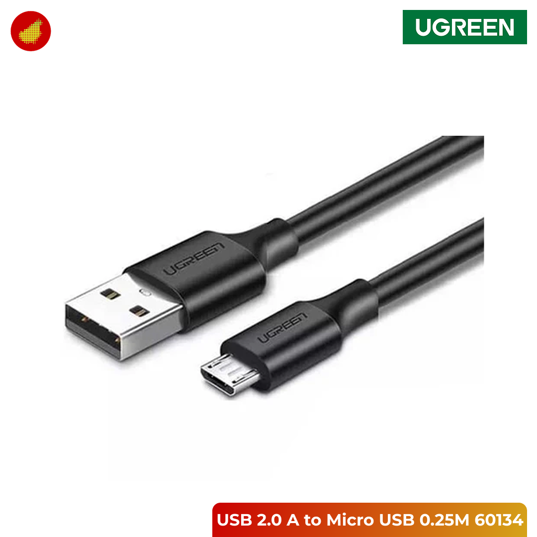 UGREEN USB 2.0 A to Micro USB Cable - 0.25 Meter 60134 | 2 Meter 60138