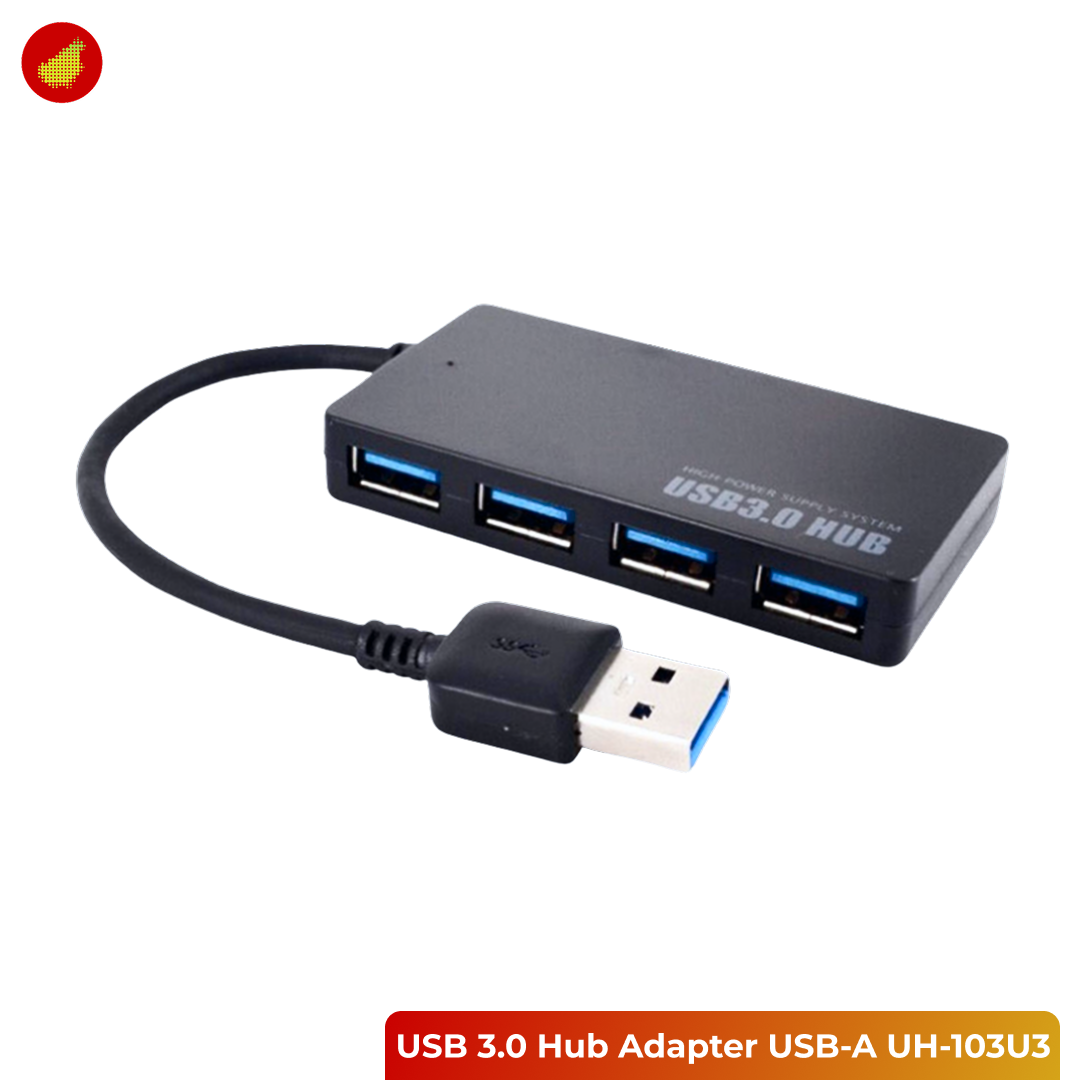 USB 3.0 Hub Adapter 4-in-1 Super Speed 5 Gbps with Power Supply Port - USB-A UH-103U3 / Type-C RXD-103U3