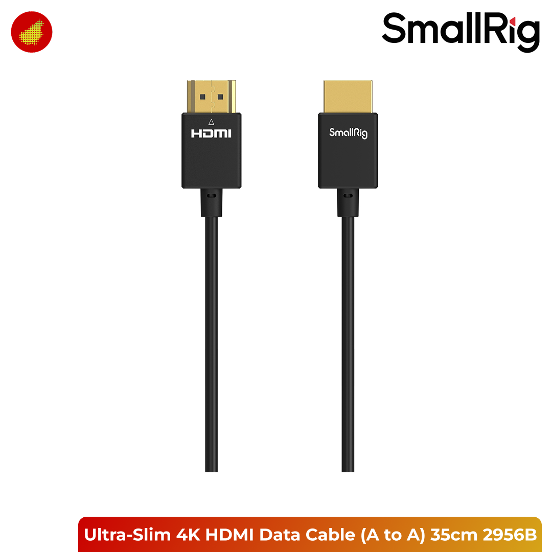 SmallRig Ultra-Slim 4K HDMI Data Cable (Full HDMI Type A to A) - 35cm 2956B | 55cm 2957B