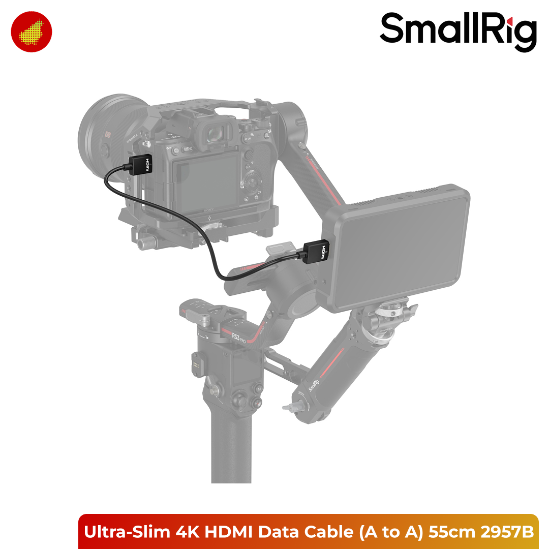 SmallRig Ultra-Slim 4K HDMI Data Cable (Full HDMI Type A to A) - 35cm 2956B | 55cm 2957B