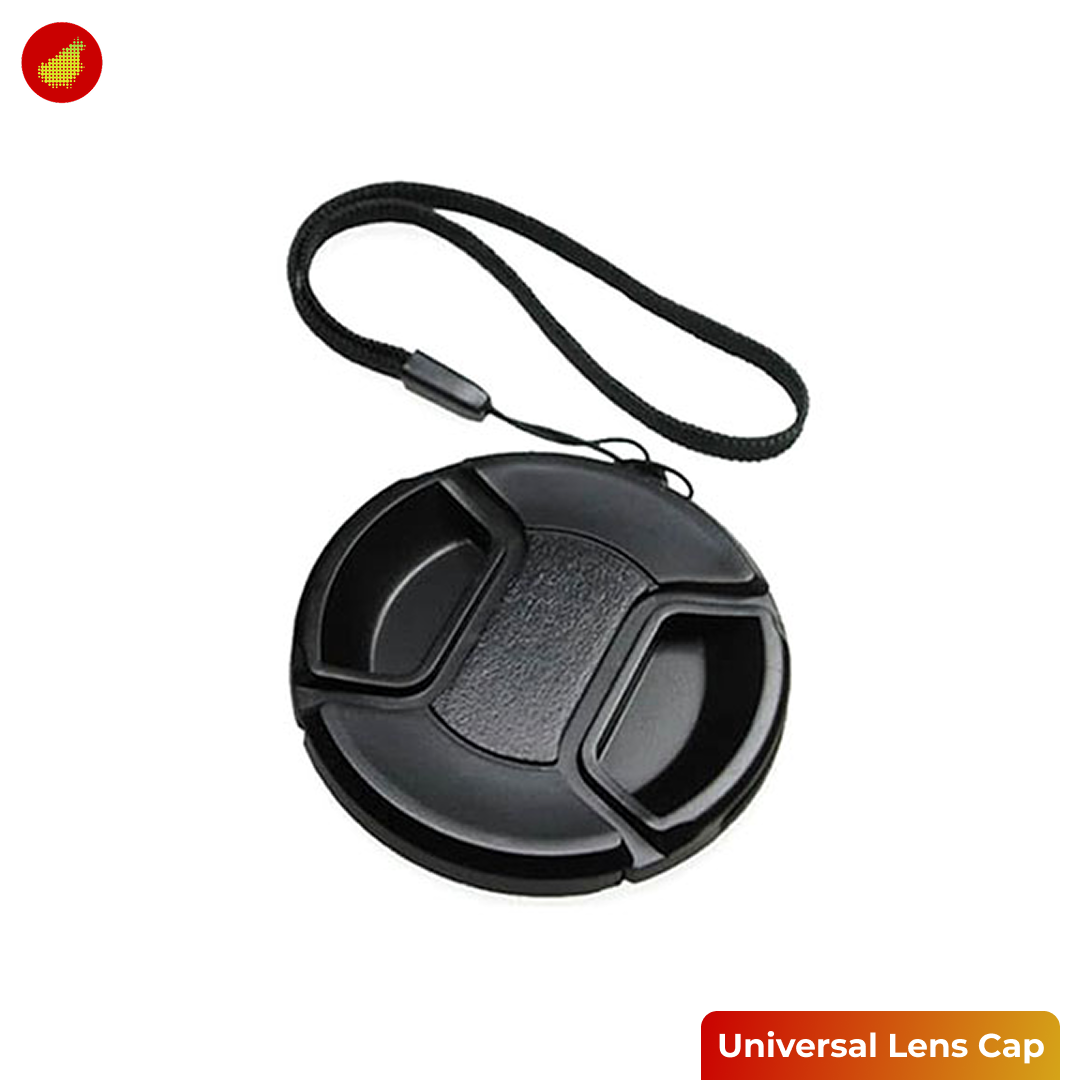 Universal Lens Cap - 37 mm | 40.5 mm | 43 mm | 49 mm | 52 mm | 55 mm | 58 mm | 62 mm | 67 mm | 72 mm | 77 mm | 82 mm