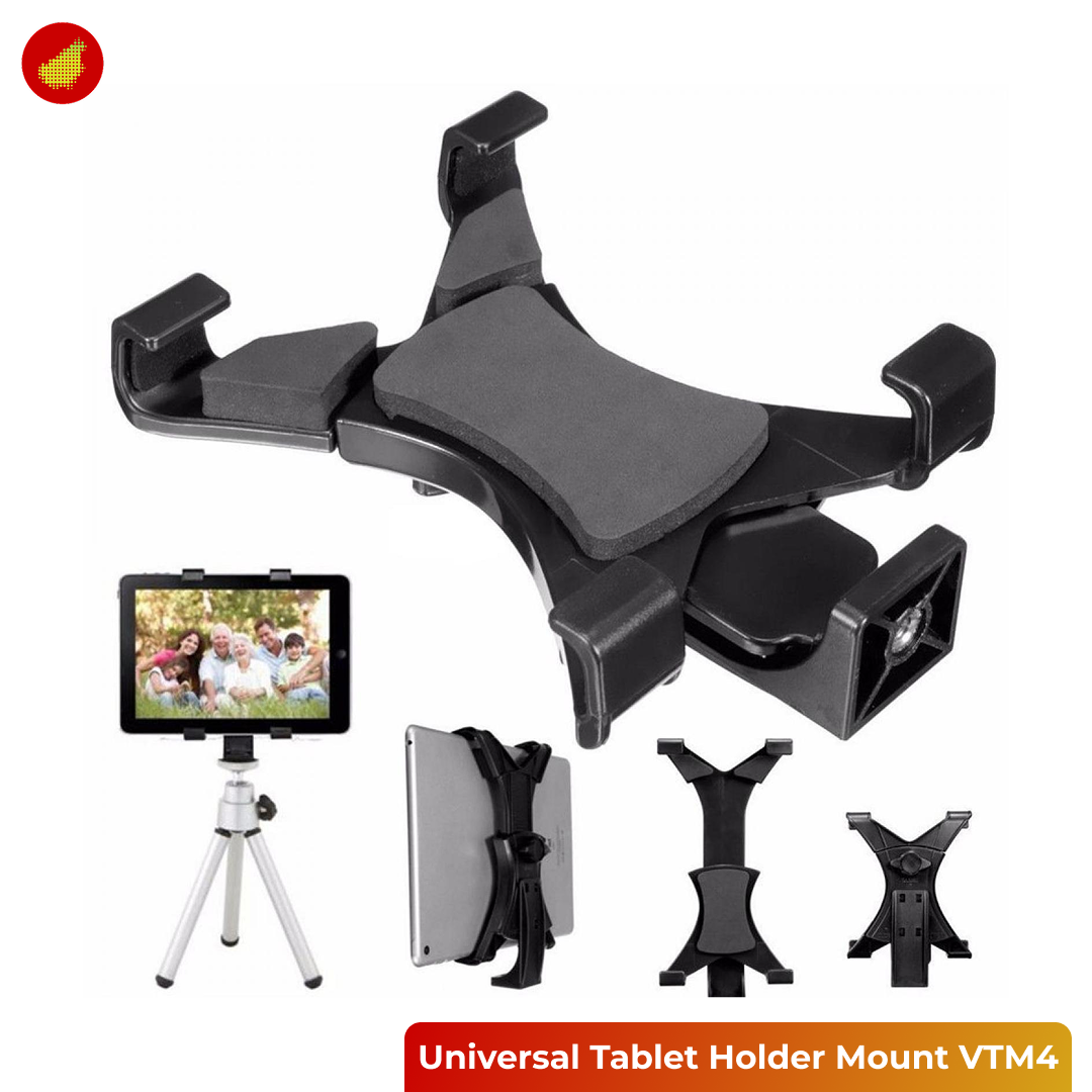 Universal Tablet Holder Mount 1/4 Screw Bracket Tripod - VTM4