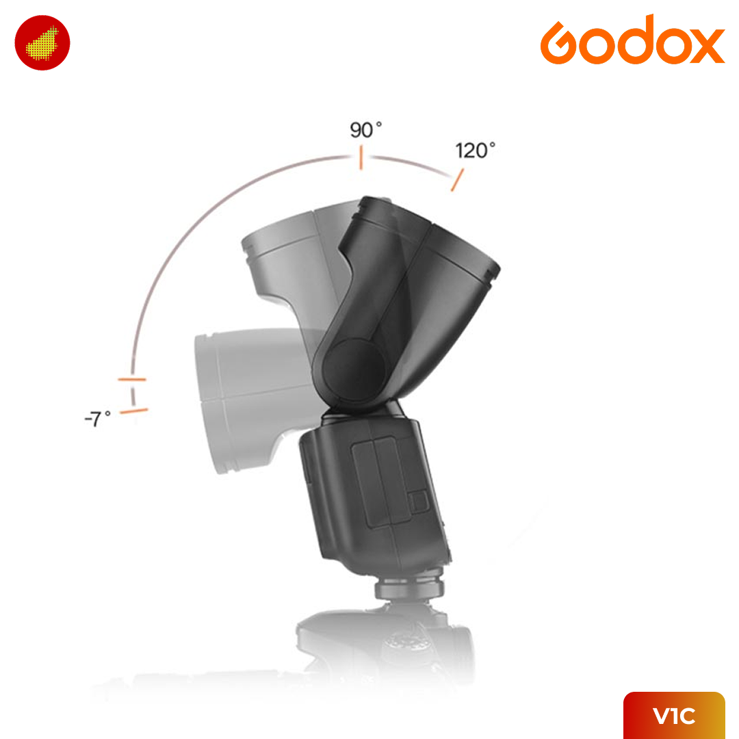 Godox V1 Li-ion Round Head Camera Flash for Canon / Nikon / Sony
