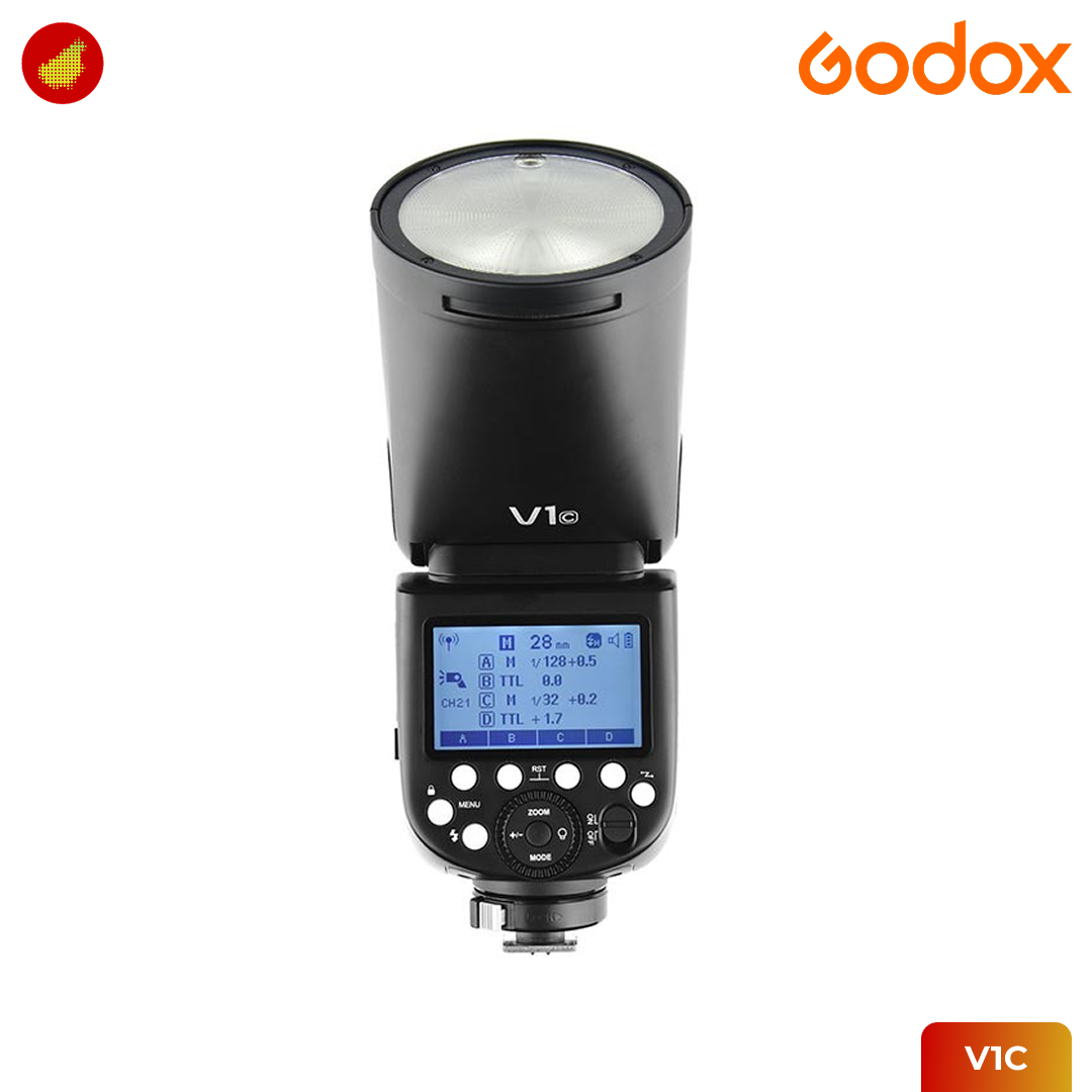 Godox V1 Li-ion Round Head Camera Flash for Canon / Nikon / Sony