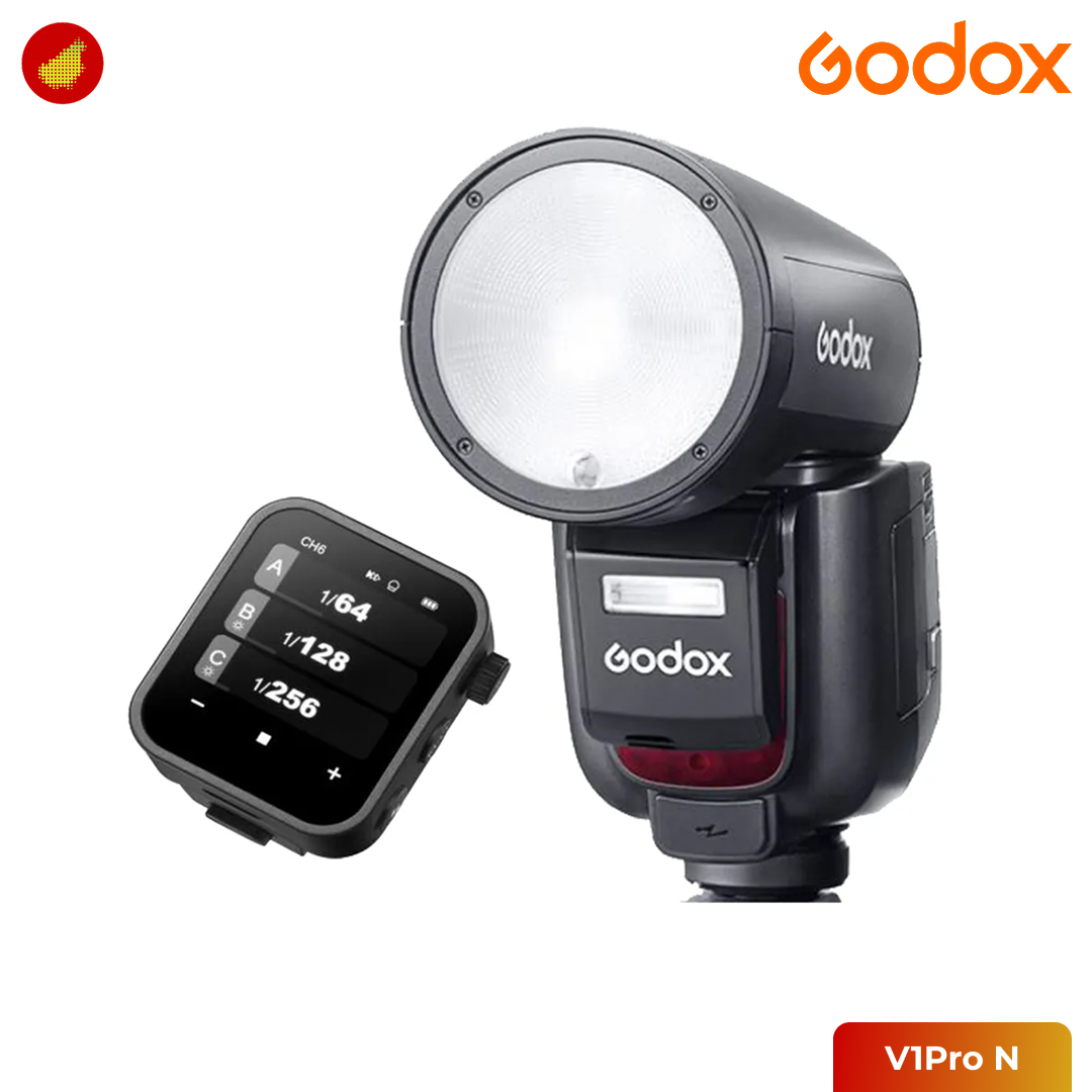 Godox V1 Pro TTL Li-ion Round Head Camera Flash for Canon / Nikon / Sony