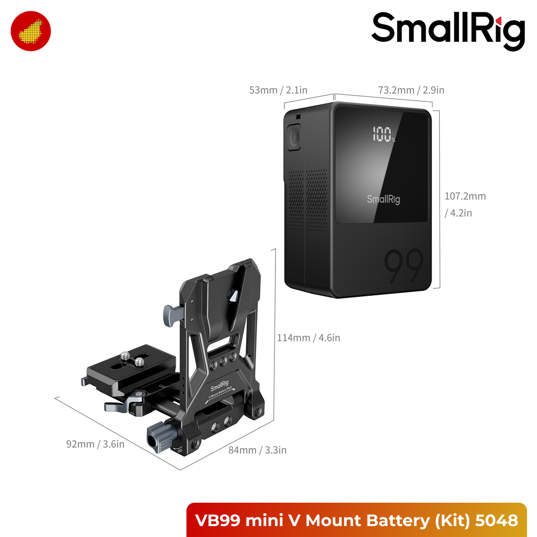 SmallRig VB99 mini V Mount Battery (Kit)