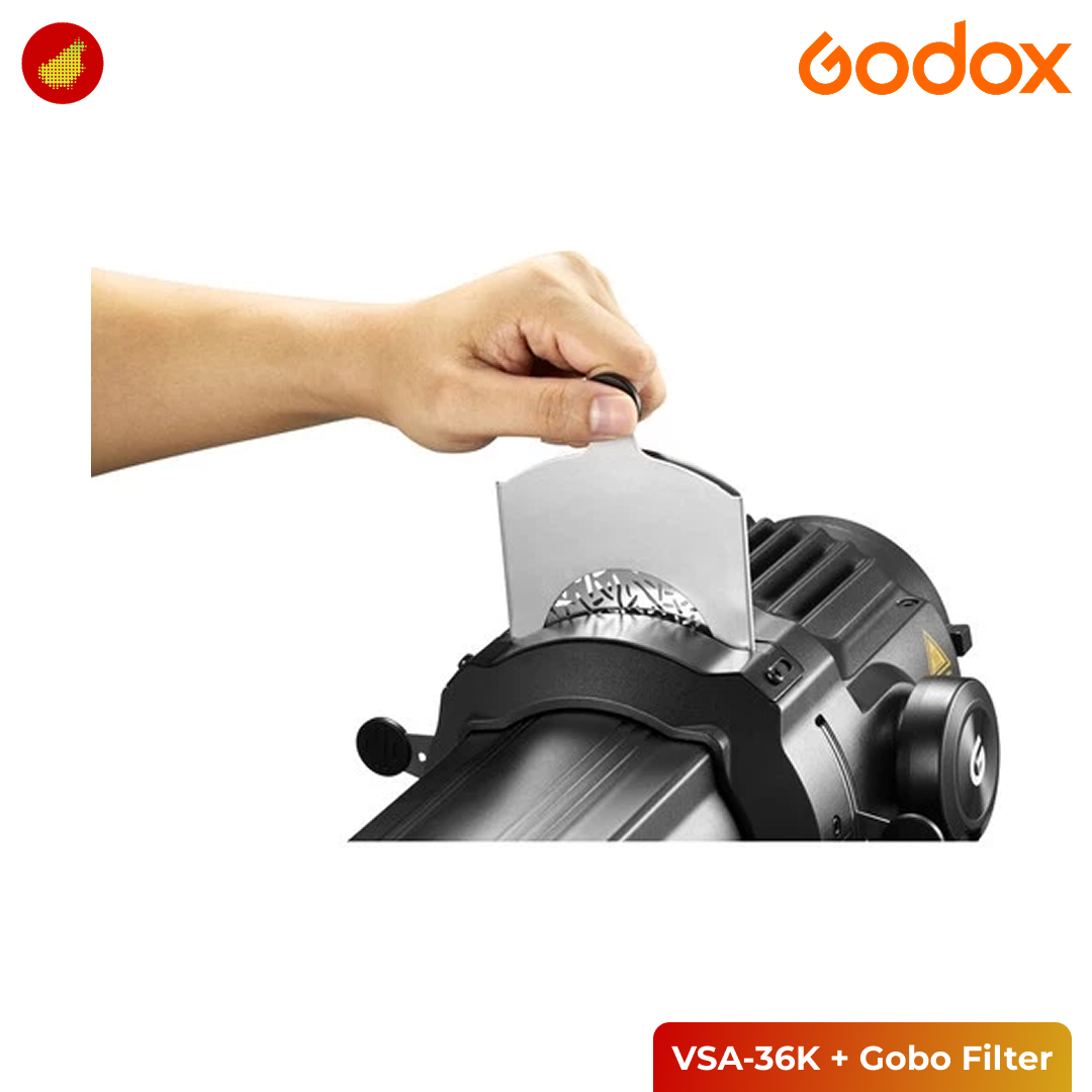 Godox VSA-36K with Gobo Filter