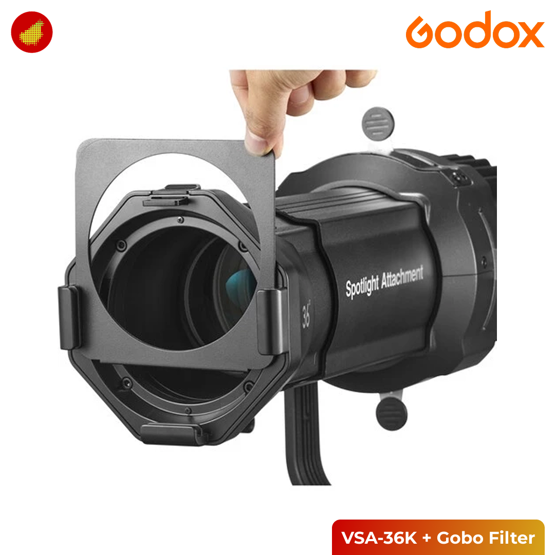 Godox VSA-36K with Gobo Filter