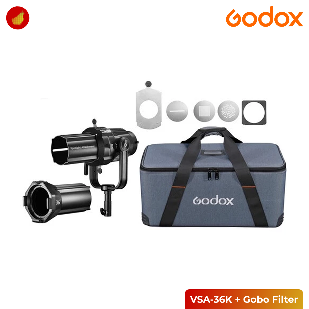 Godox VSA-36K with Gobo Filter