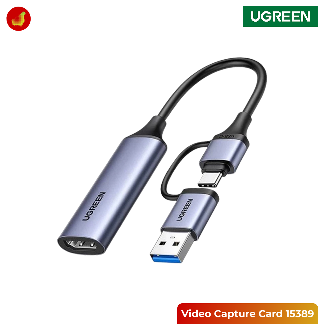 UGREEN 2-in-1 Video Capture Card HDMI to USB 2.0 / Type C