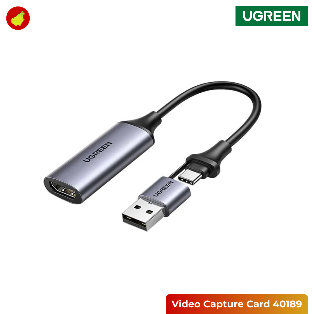 UGREEN Video Capture Card USB C Male & USB A Male
