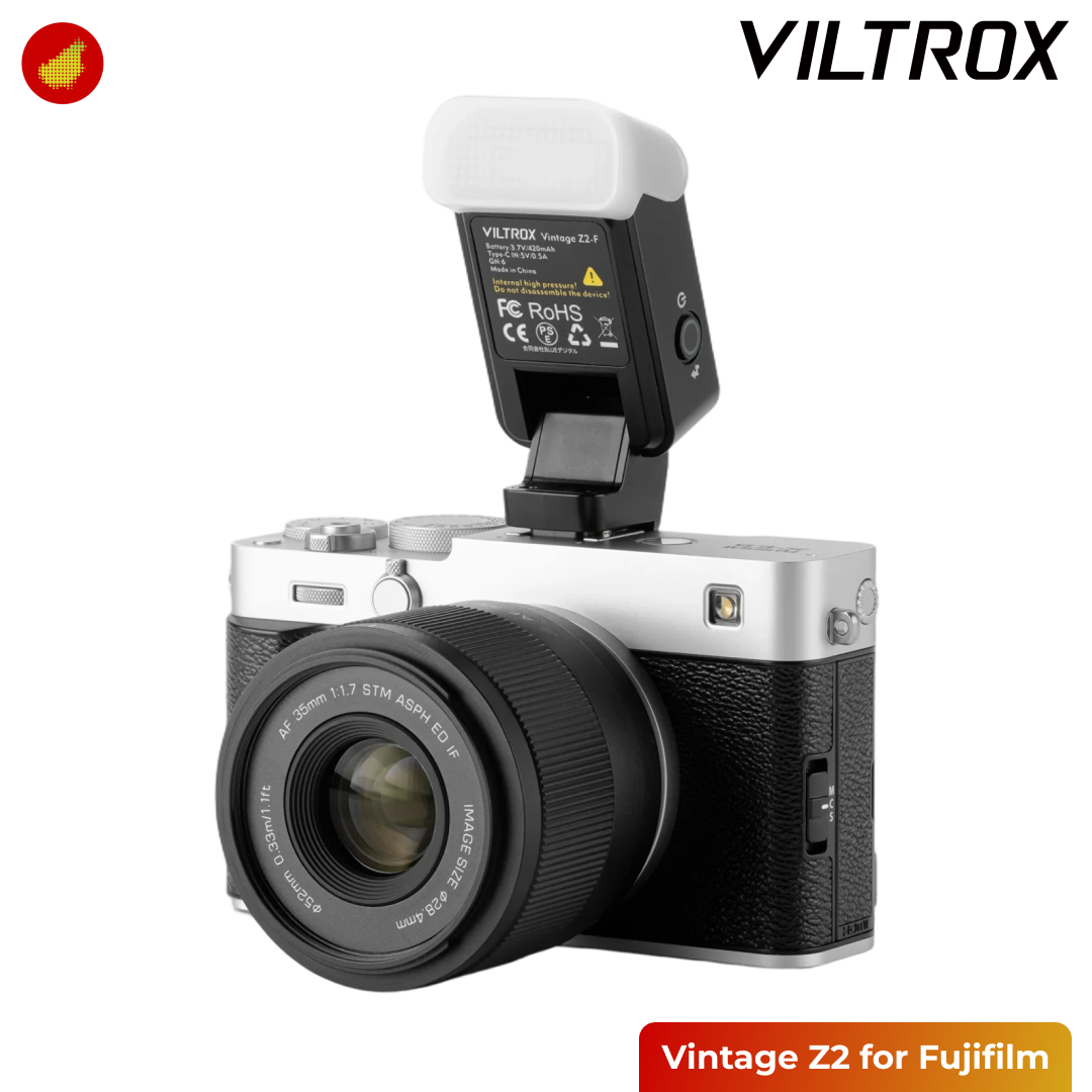 Viltrox Vintage Z2 Mini TTL On-Camera Flash for Sony / Canon / Fujifilm