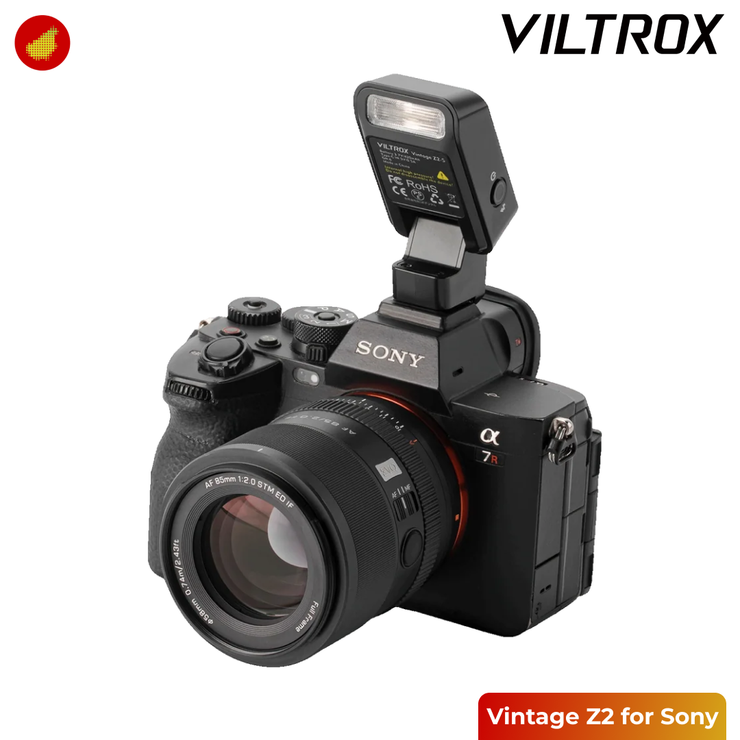Viltrox Vintage Z2 Mini TTL On-Camera Flash for Sony / Canon / Fujifilm