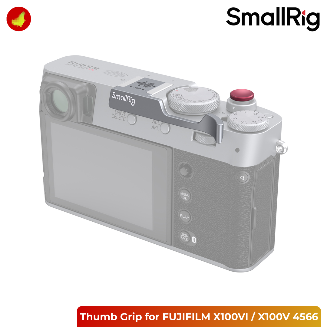 SmallRig Thumb Grip for FUJIFILM X100VI / X100V - Black 4559 | Silver 4566