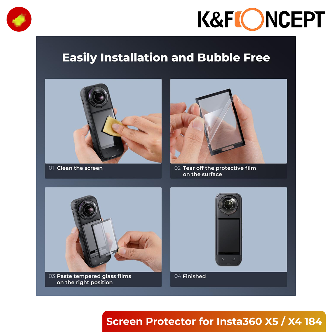K&F Concept Screen Protector for Insta360 X5 / X4 - KF31.184