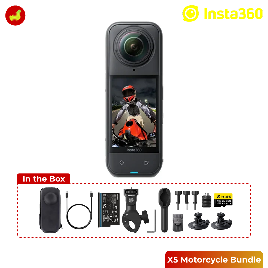 Insta360 X5 Motorcycle Bundle