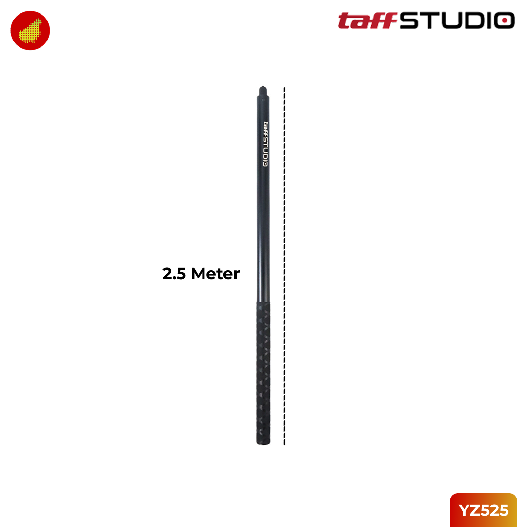 TaffSTUDIO Selfie Stick 2.5 Meter Tongsis Selfie Stick Ultra Long Invisible For Insta360 |GoPro | DJI