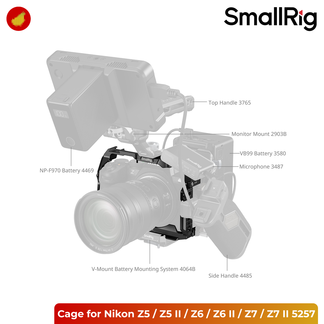 SmallRig Cage for Nikon Z5 / Z5 II / Z6 / Z6 II / Z7 / Z7 II - 5257